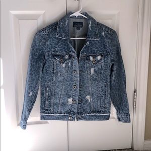 Cheetah Print Jean Jacket